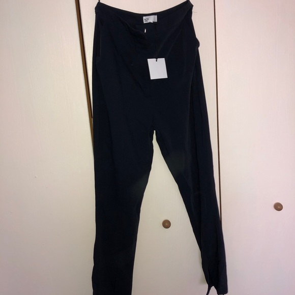 By the way center slit pant set in navy - Picture 2 of 4